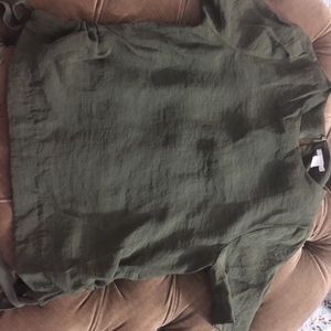 H&M dark green Blouse